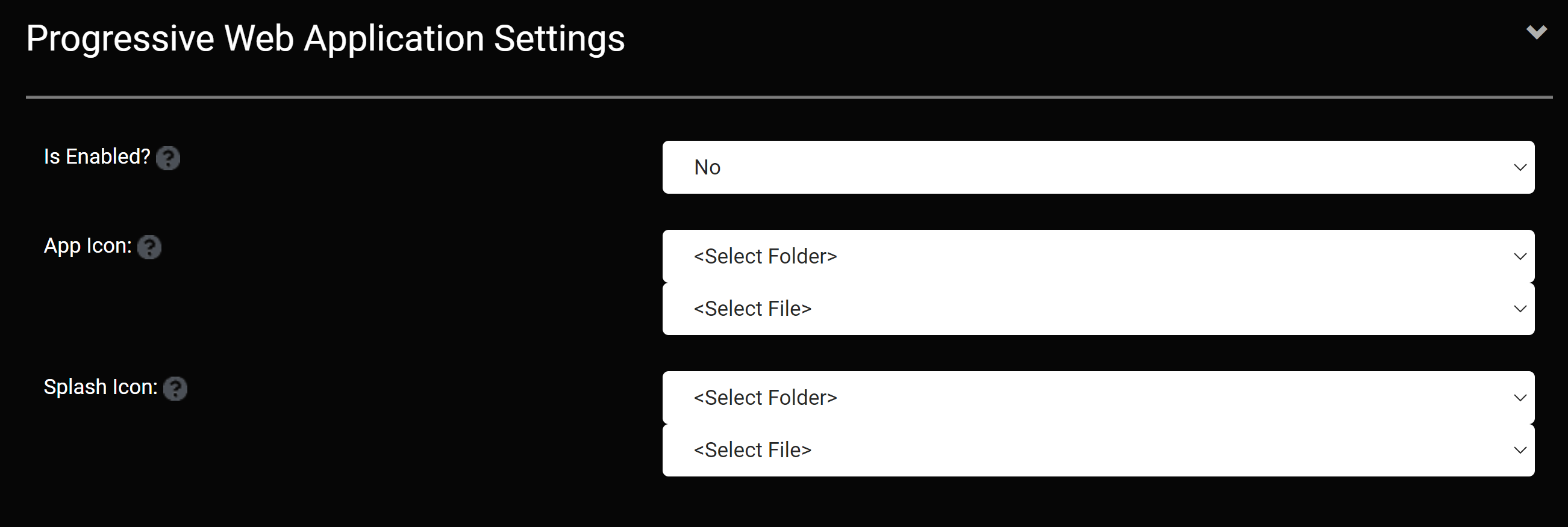 pwa-settings